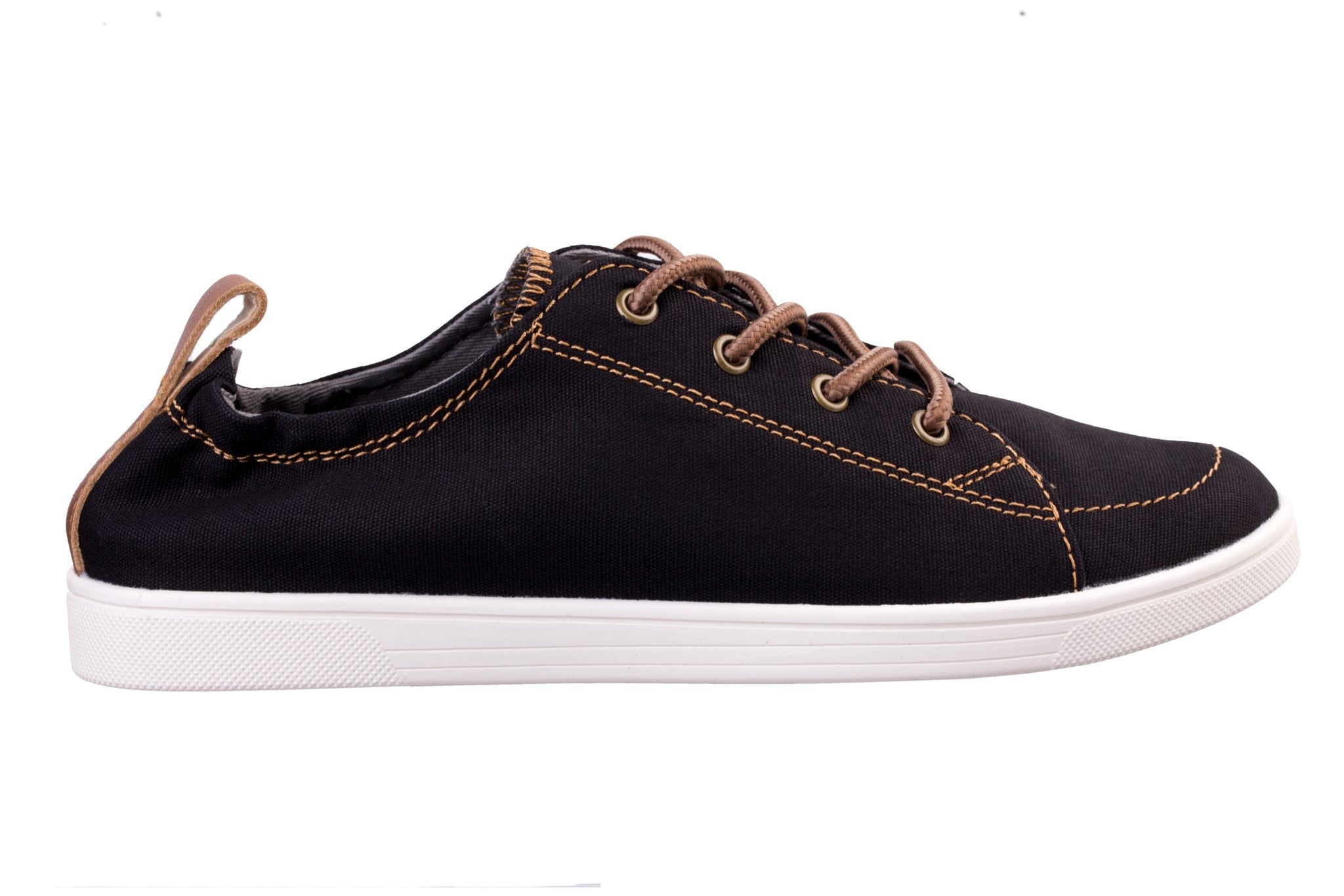 Spenco Santa Clara Canvas Classic Full Contact Comfort Support Women's Shoes - Black - Product View - 1