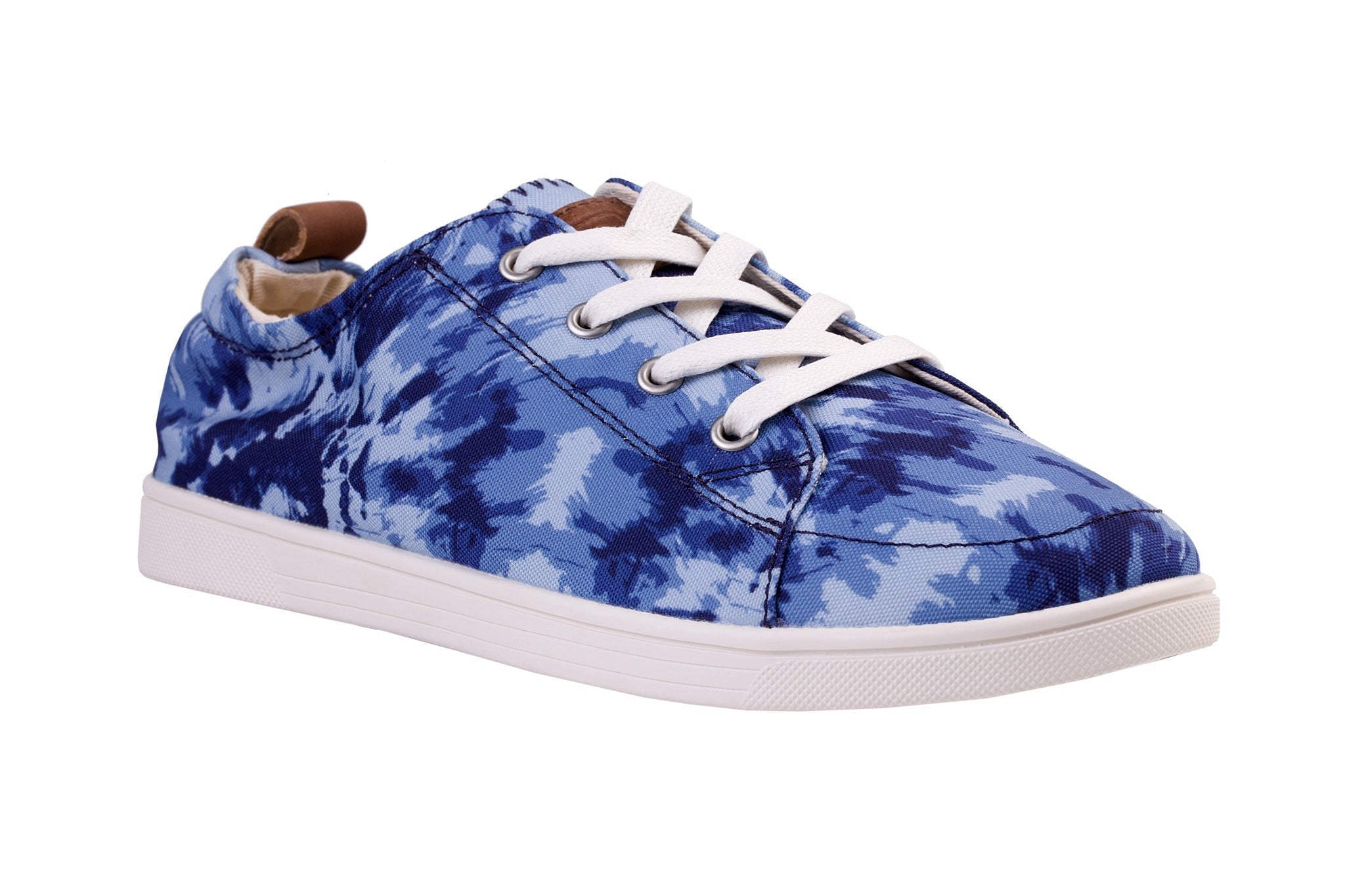 Spenco Santa Clara Tie Dye Classic Supportive Women's Shoes - Blue - Product View - 2
