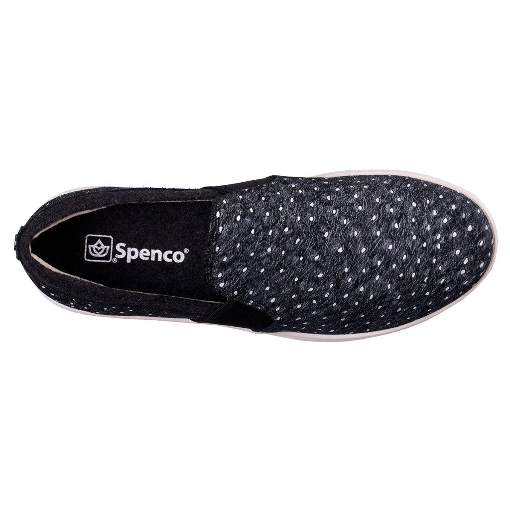 Spenco Santa Cruz Ostrich Comfort & Support Women's Shoes - Black - Product View - 7