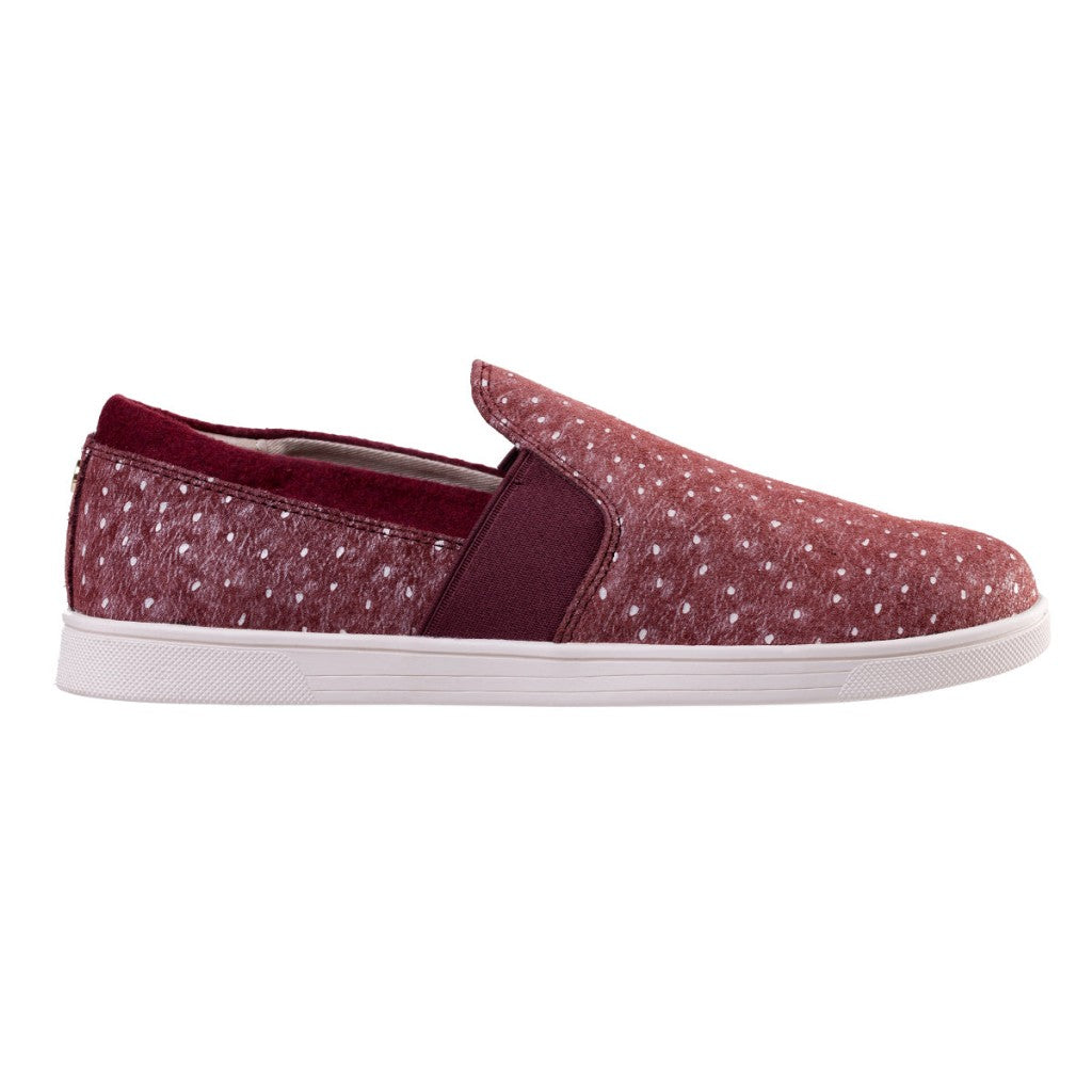 Spenco Santa Cruz Ostrich Comfort & Support Women's Shoes - Burgundy - Product View - 1