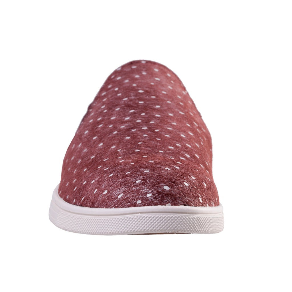 Spenco Santa Cruz Ostrich Comfort & Support Women's Shoes - Burgundy - Product View - 3
