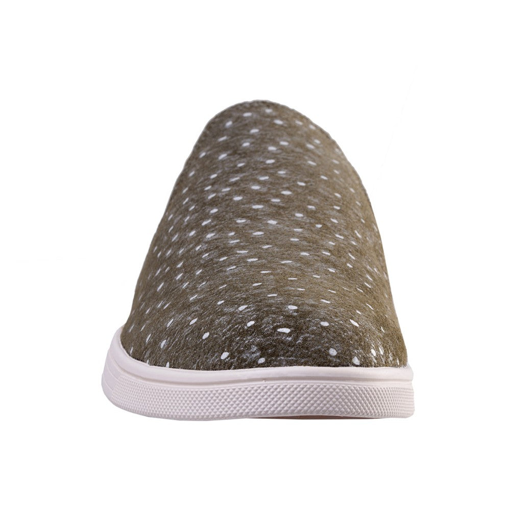 Spenco Santa Cruz Ostrich Comfort & Support Women's Shoes - Olive - Product View - 3