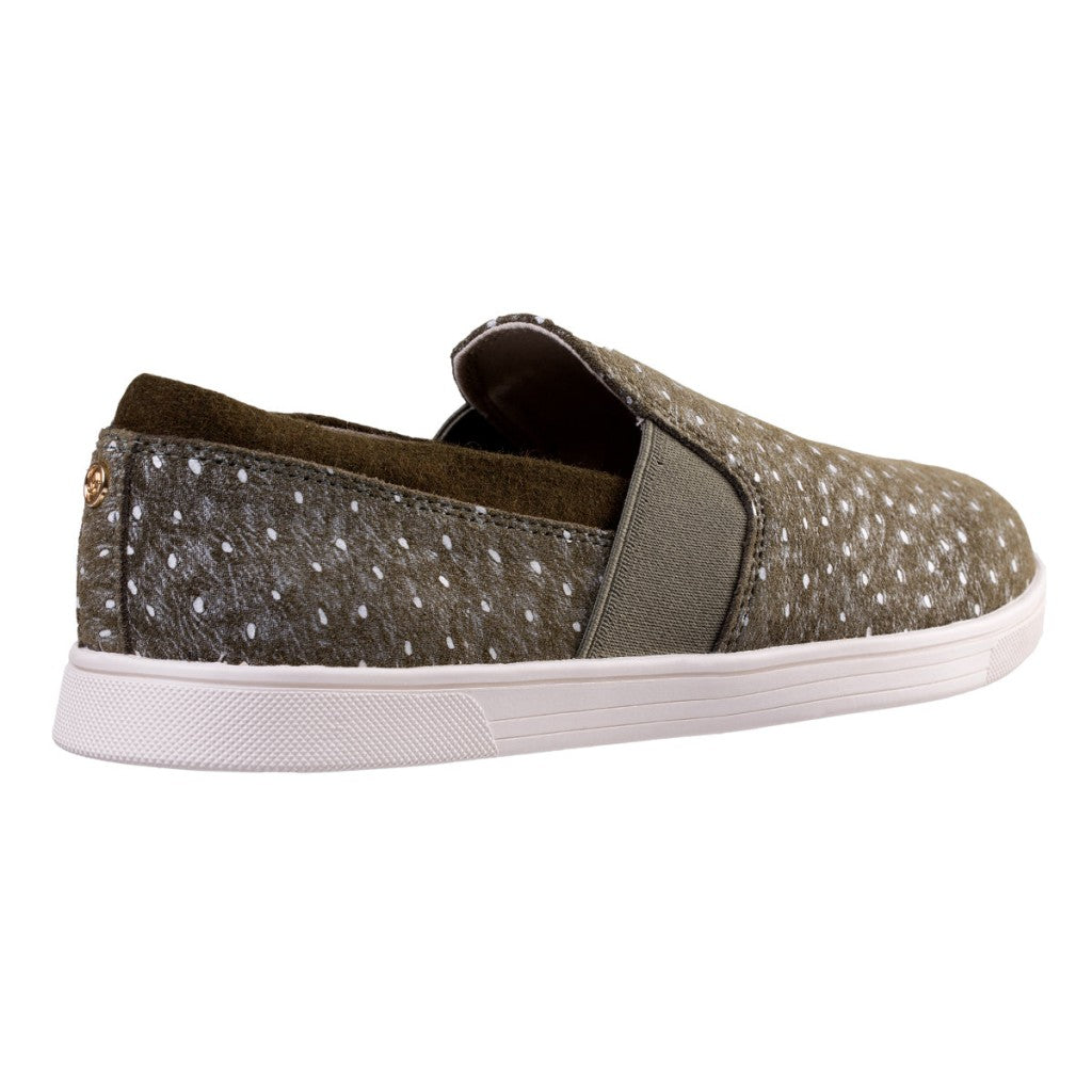 Spenco Santa Cruz Ostrich Comfort & Support Women's Shoes - Olive - Product View - 4