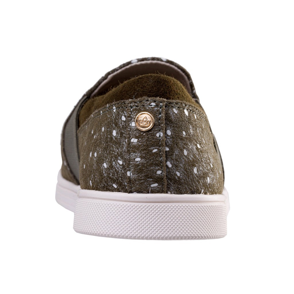 Spenco Santa Cruz Ostrich Comfort & Support Women's Shoes - Olive - Product View - 5