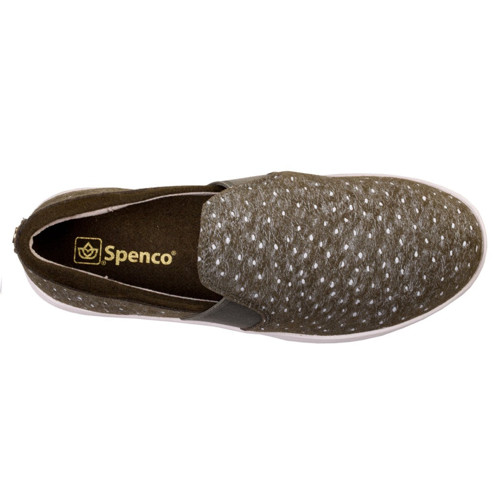 Spenco Santa Cruz Ostrich Comfort & Support Women's Shoes - Olive - Product View - 7