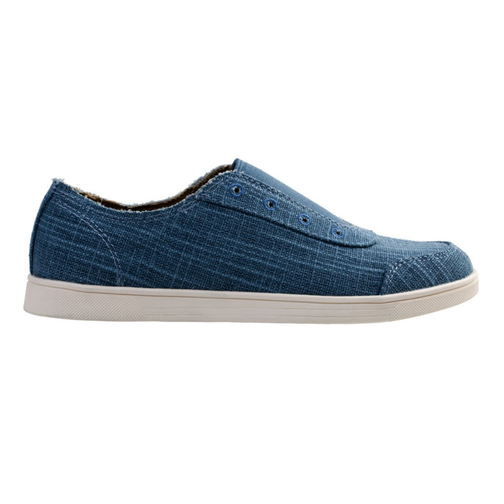 Spenco Santa Maria Canvas Supportive Comfort Women's Shoes - Bluestone - Product View - 1