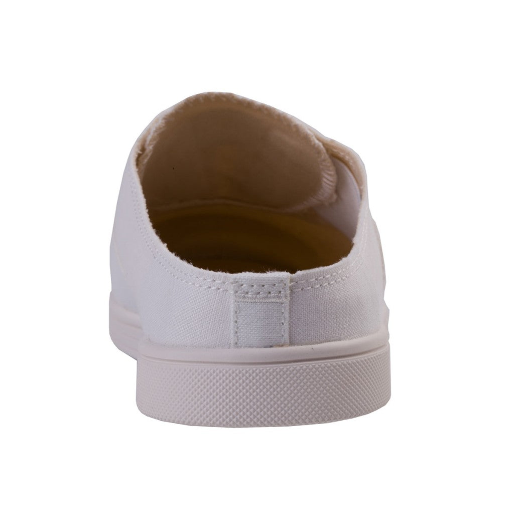 Spenco Santa Rosa Canvas Cushioned Support Women's Slide - White - Product View - 5