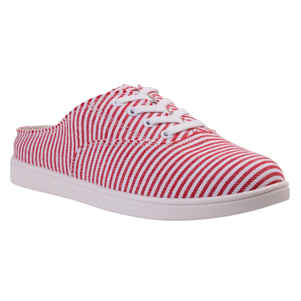 Spenco Santa Rosa Stripe Full Contact Comfort Women's Shoes - Red - Product View - 2