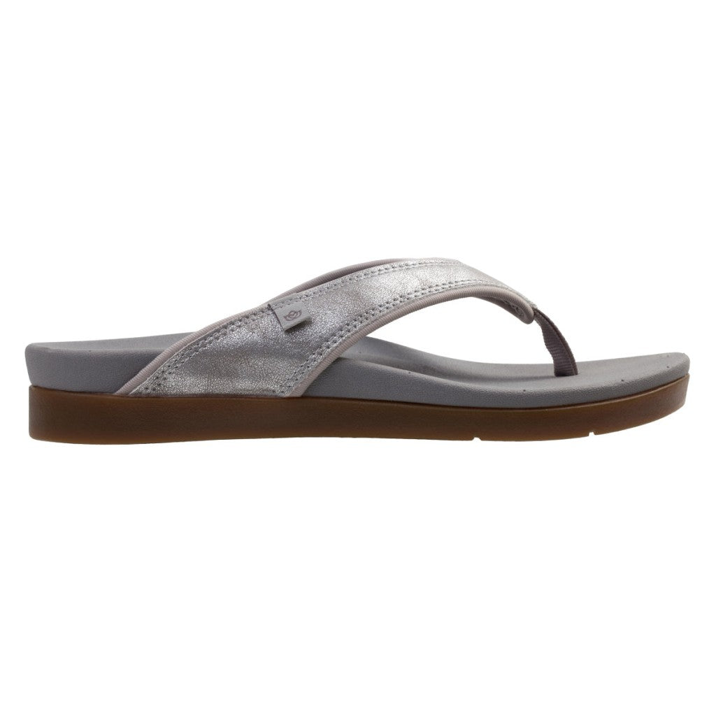 Spenco Shoreline Dusted Metallic Full Contact Comfort Women's Sandals - Grey - Product View - 1