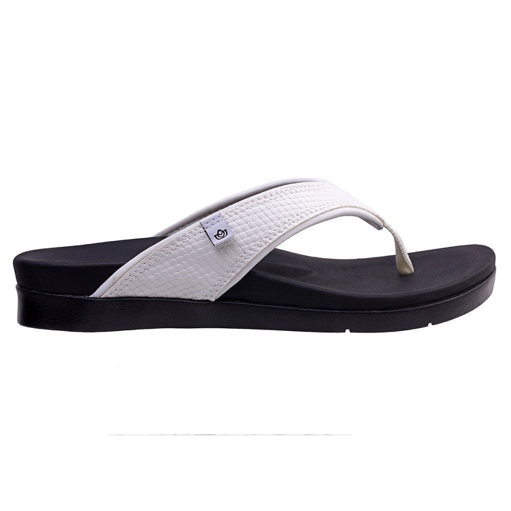 Spenco Shoreline Snake Full Contact Comfort Support Women's Sandals - White - Product View - 1