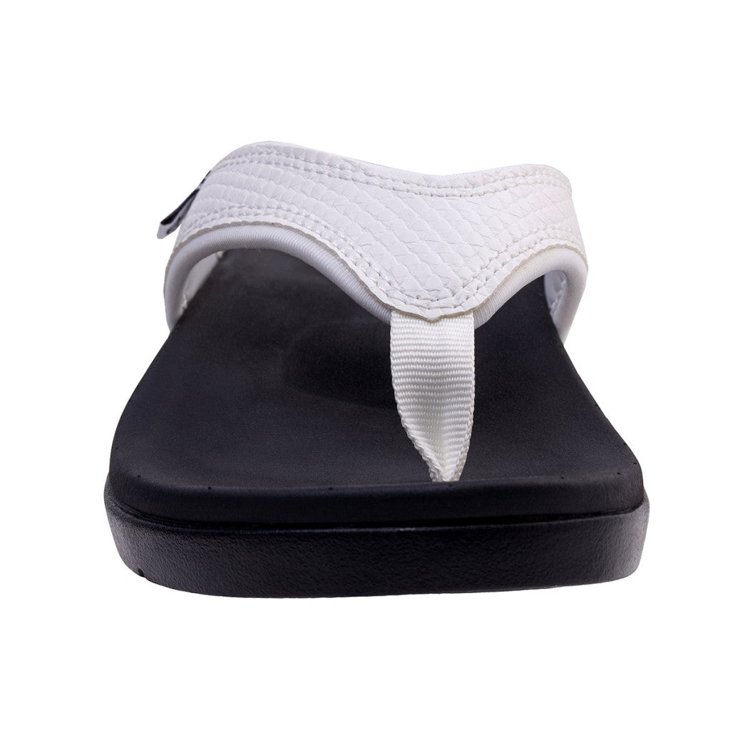 Spenco Shoreline Snake Full Contact Comfort Support Women's Sandals - White - Product View - 3