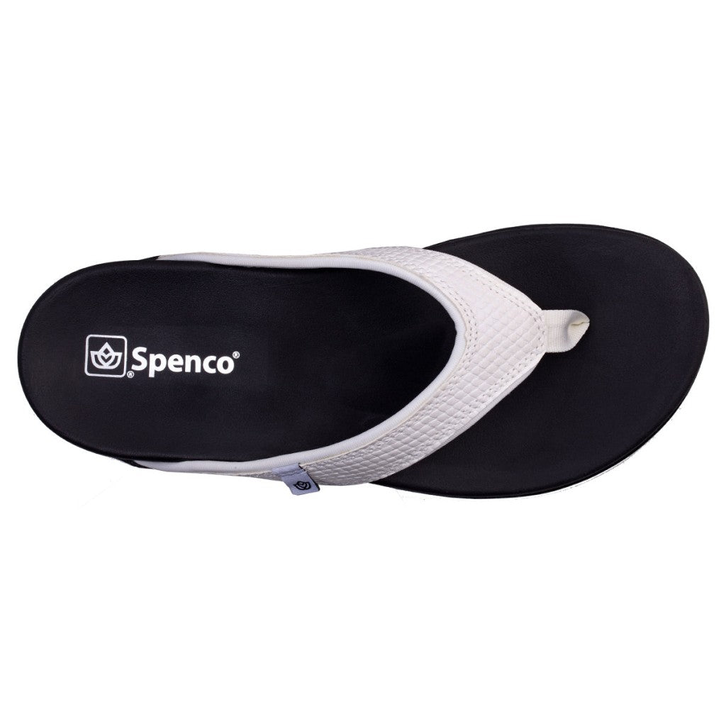 Spenco Shoreline Snake Full Contact Comfort Support Women's Sandals - White - Product View - 7