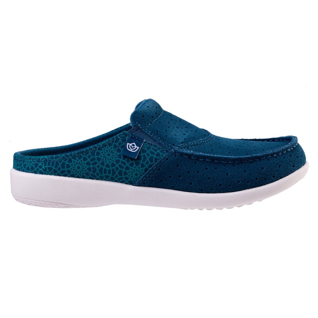 Spenco Siesta Slide Mosaic Full Contact Comfort Women's Slide - Aegean Teal - Product View - 1