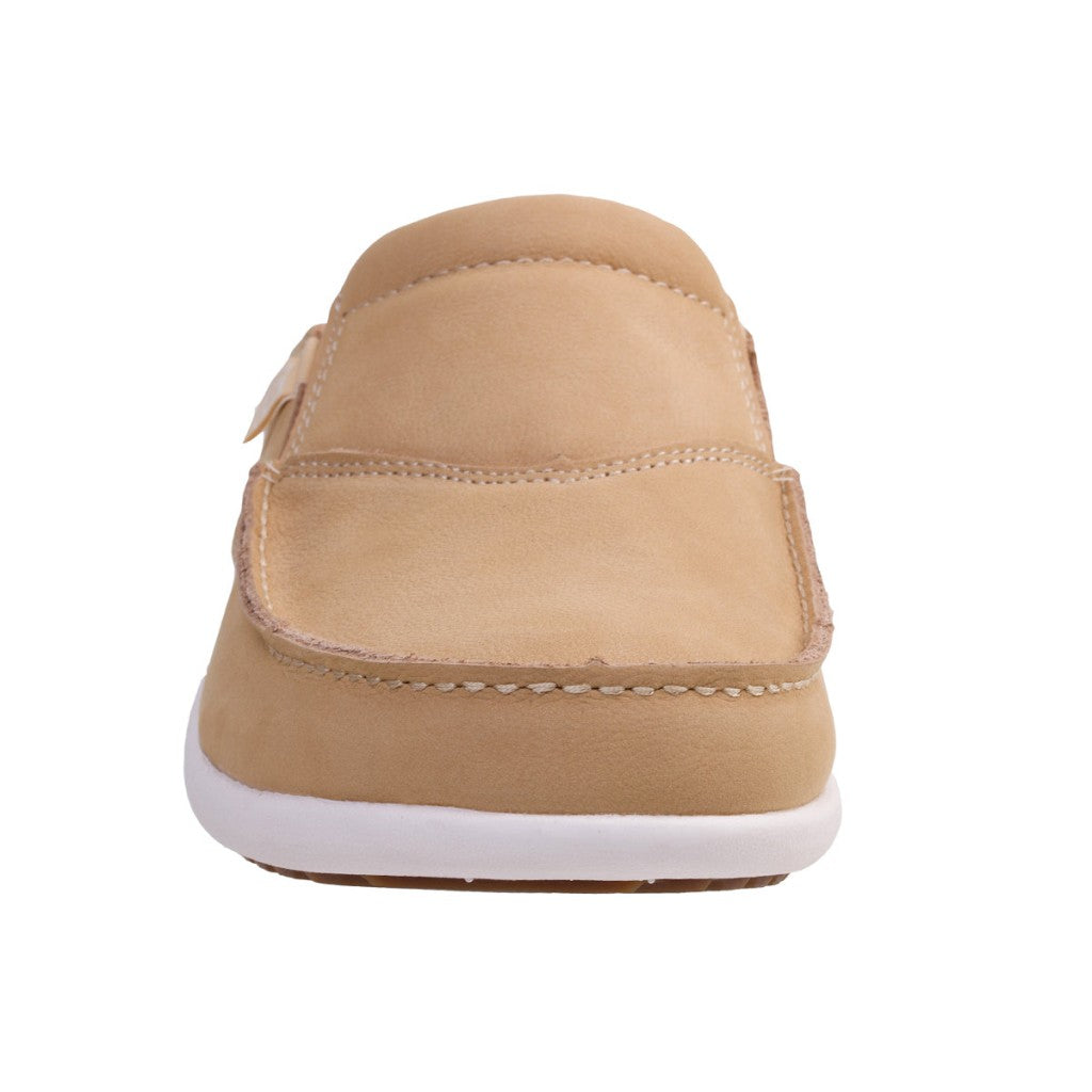 Spenco Siesta Slide Nubuck Cushioned Support Men's Shoes - Almond Buff - Product View - 3
