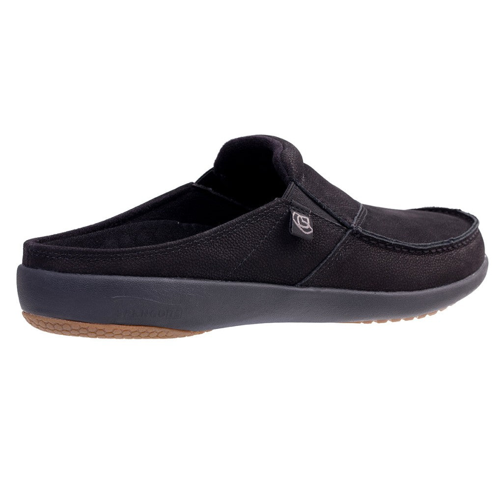 Spenco Siesta Slide Nubuck Cushioned Support Men's Shoes - Black - Product View - 4
