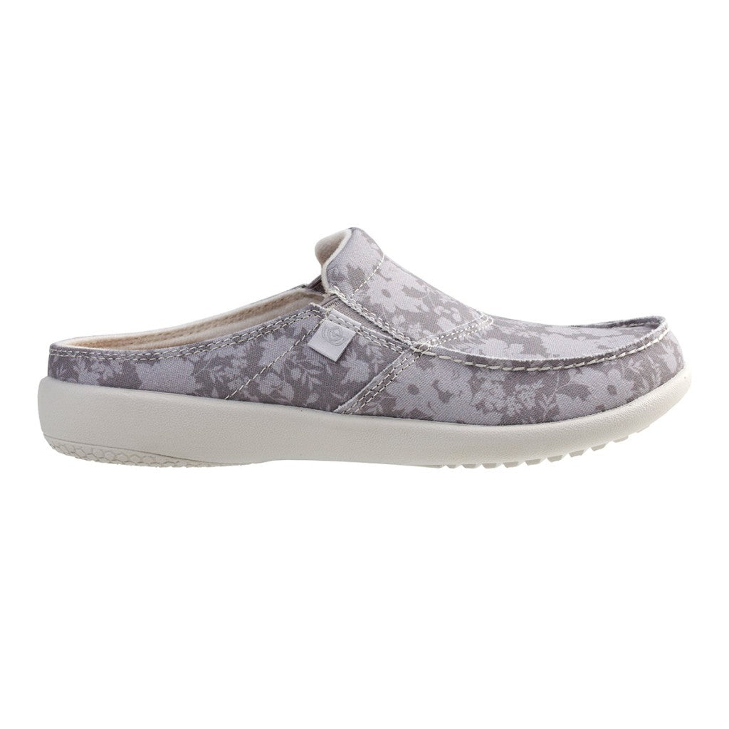 Spenco Siesta Vintage Floral Comfort Support Women's Shoes - Ghost Grey - Product View - 1