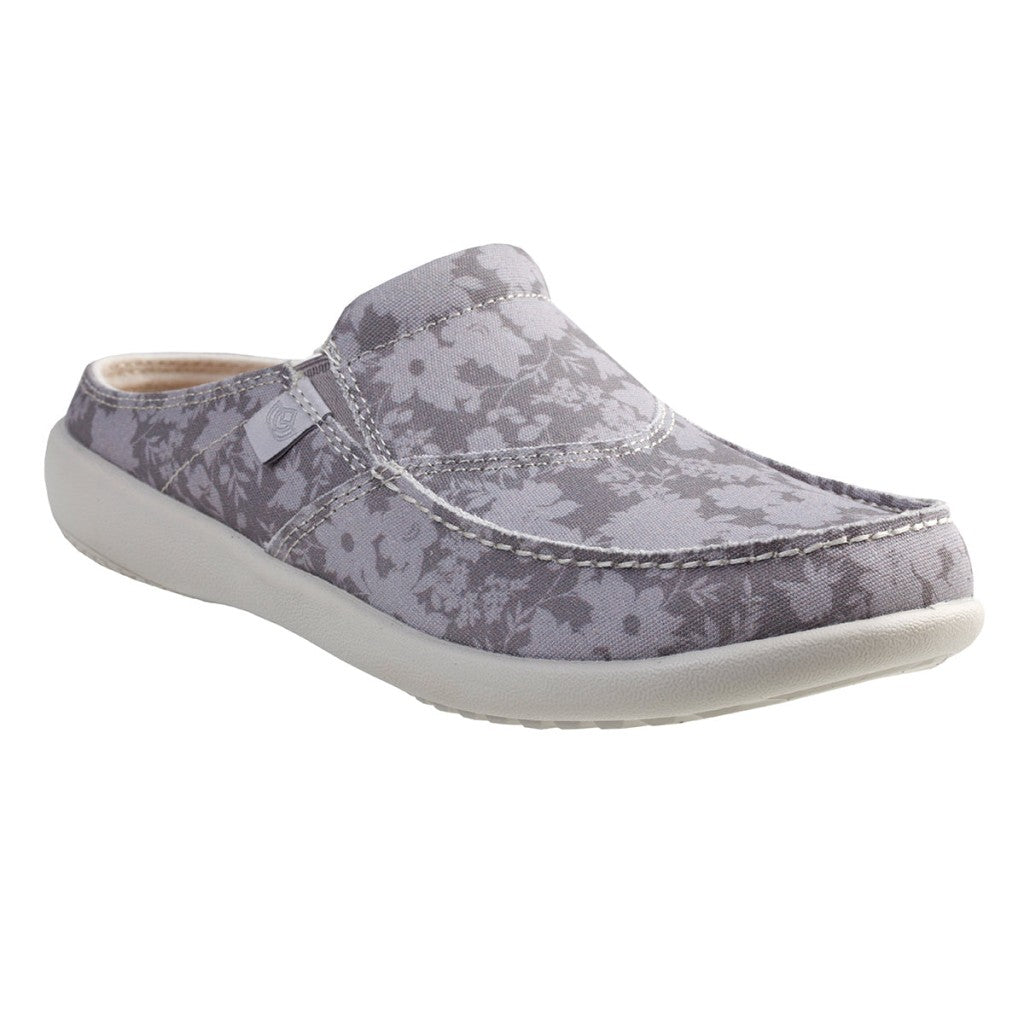 Spenco Siesta Vintage Floral Comfort Support Women's Shoes - Ghost Grey - Product View - 2