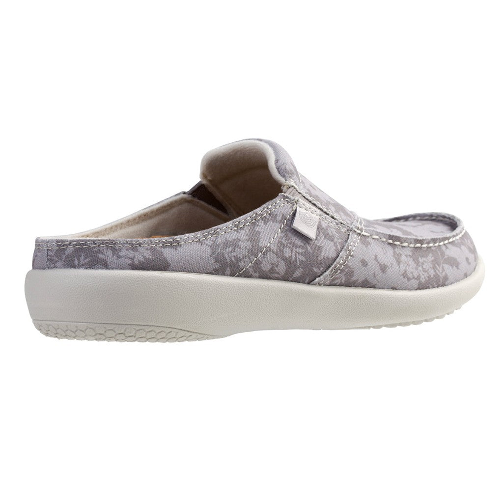 Spenco Siesta Vintage Floral Comfort Support Women's Shoes - Ghost Grey - Product View - 4