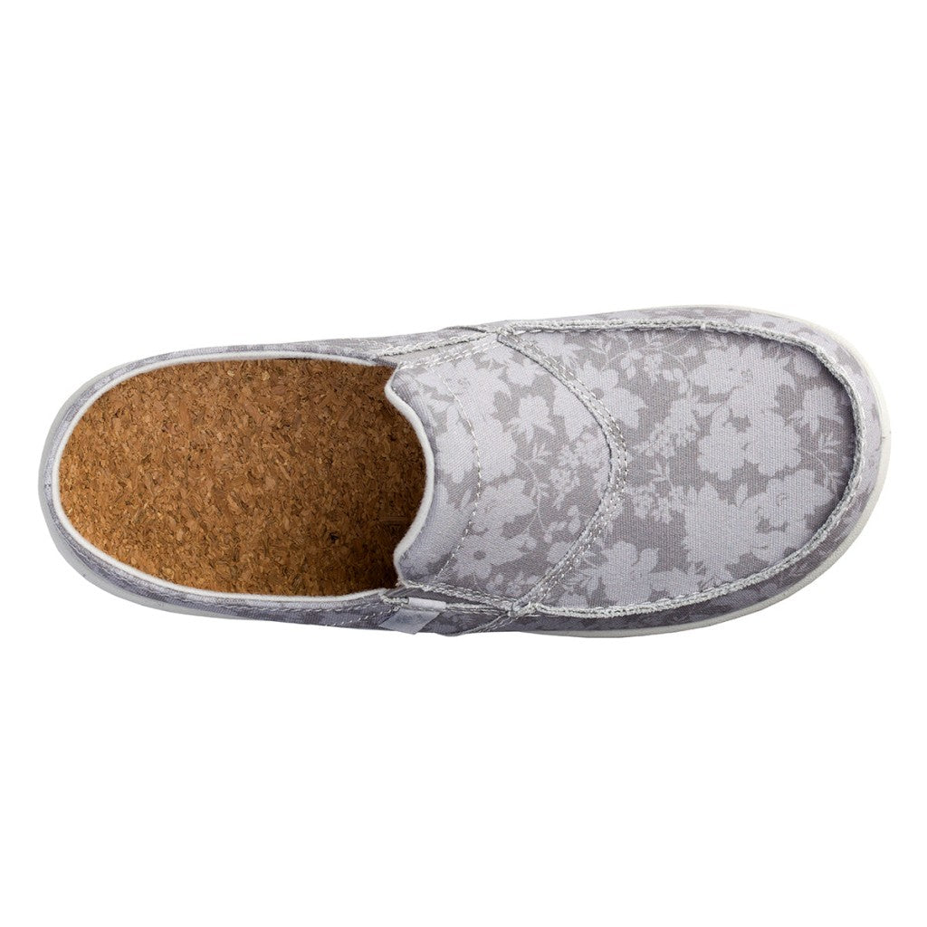Spenco Siesta Vintage Floral Comfort Support Women's Shoes - Ghost Grey - Product View - 7