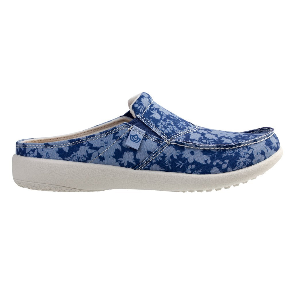 Spenco Siesta Vintage Floral Women's Shoes - Deep Blue - Product View - 1