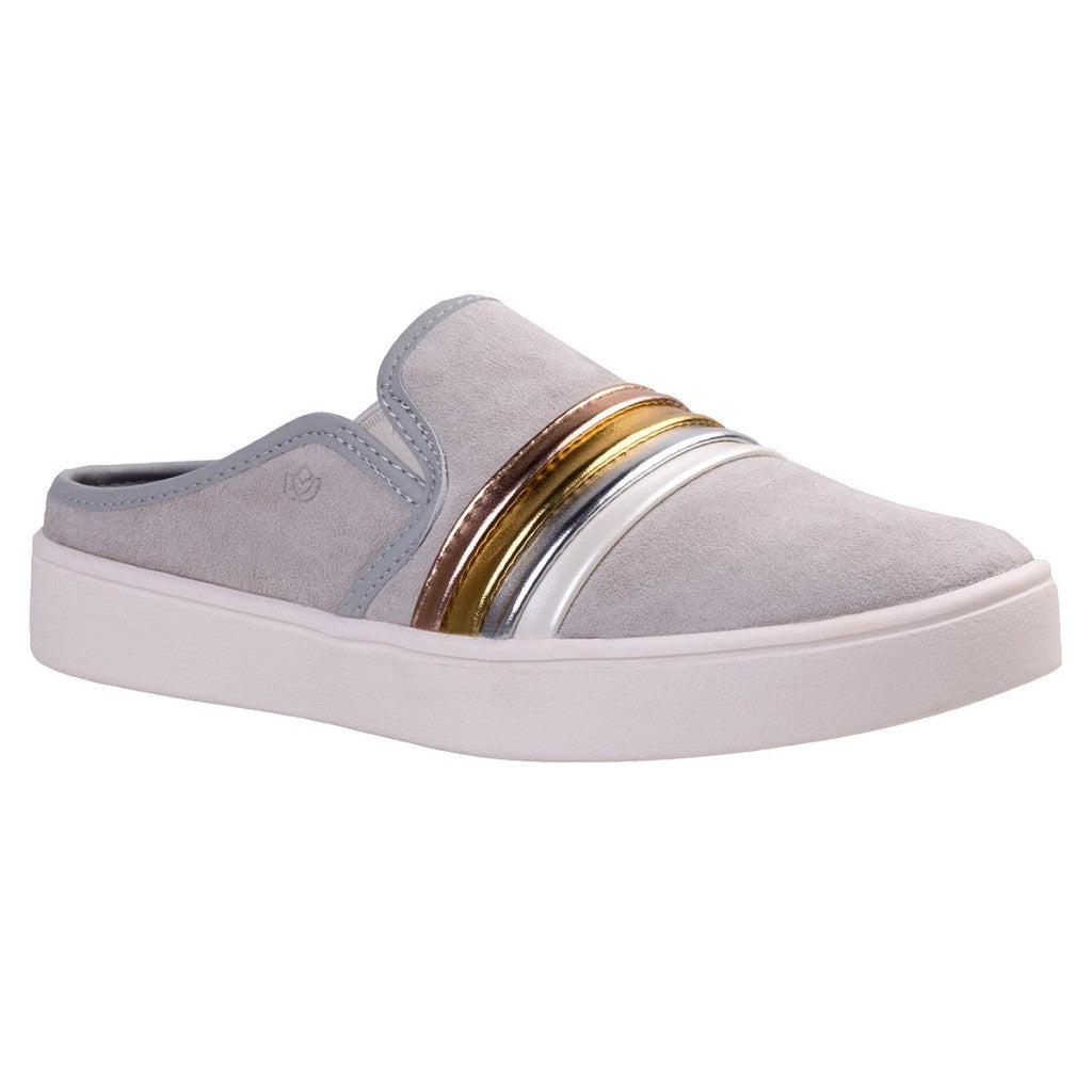 Spenco St. Barts Slide Supported Comfort Women's Shoes - Light Grey - Product View - 2