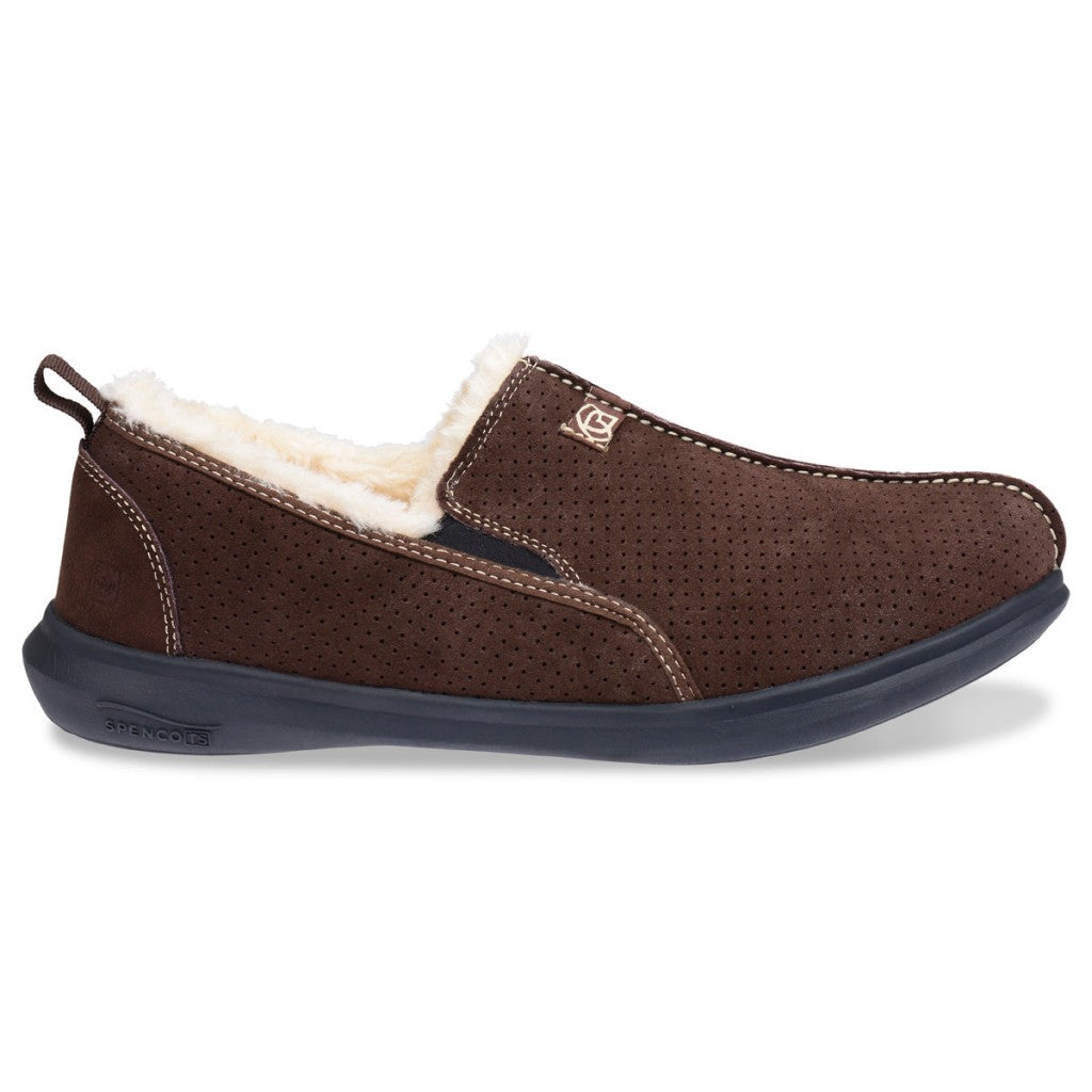 Spenco Supreme Cushioned Orthotic Support Men's Slippers - Chocolate - Product View - 1