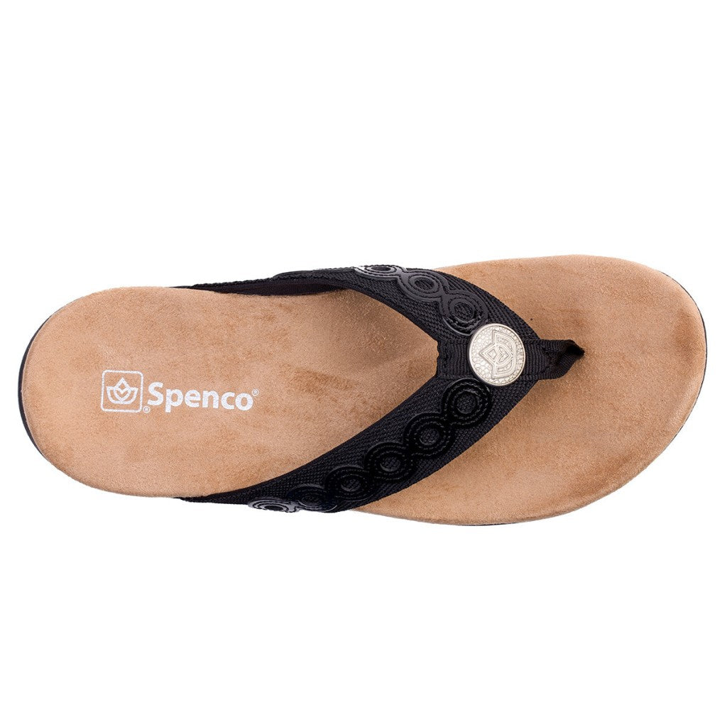 Spenco Tierra Full Contact Comfort Women's Sandals - Black - Product View - 7