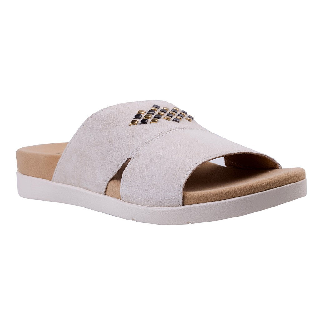 Spenco Twilight Stud '22 Full Contact Comfort Women's Sandals - Cream - Product View - 2