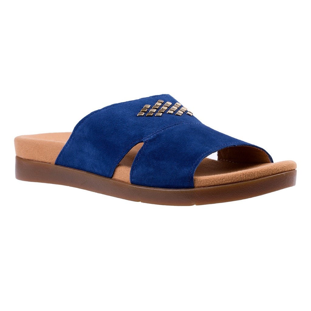 Spenco Twilight Stud '22 Full Contact Comfort Women's Sandals - Dark Navy - Product View - 2