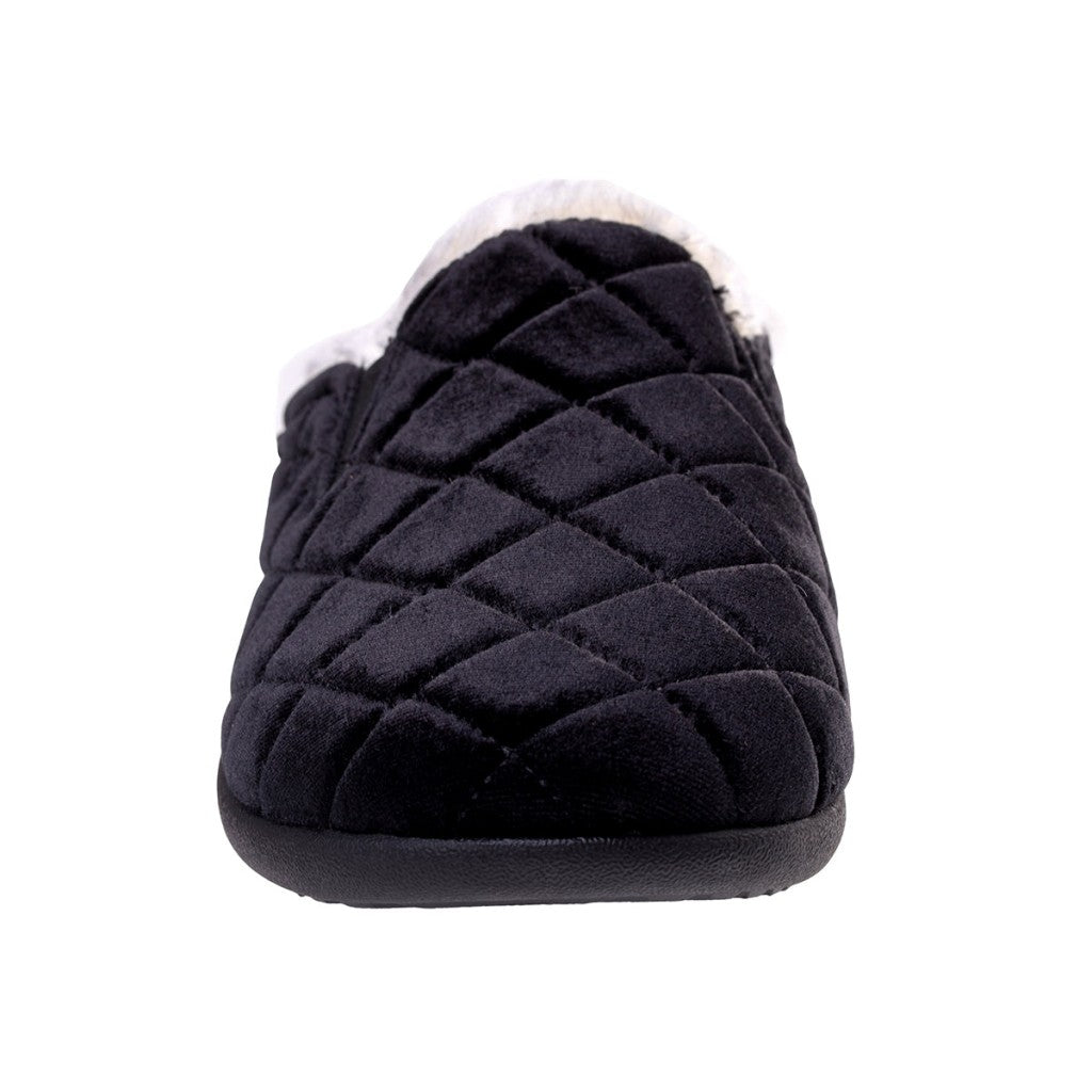 Spenco Velveteen Full Contact Comfort Women's Slippers - Black - Product View - 3