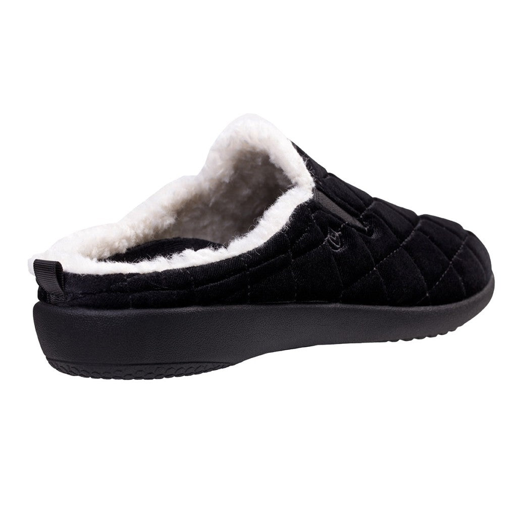 Spenco Velveteen Full Contact Comfort Women's Slippers - Black - Product View - 4