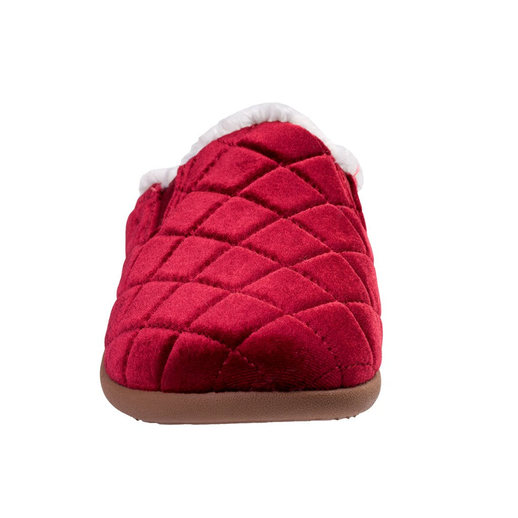 Spenco Velveteen Full Contact Comfort Women's Slippers - Cranberry - Product View - 3