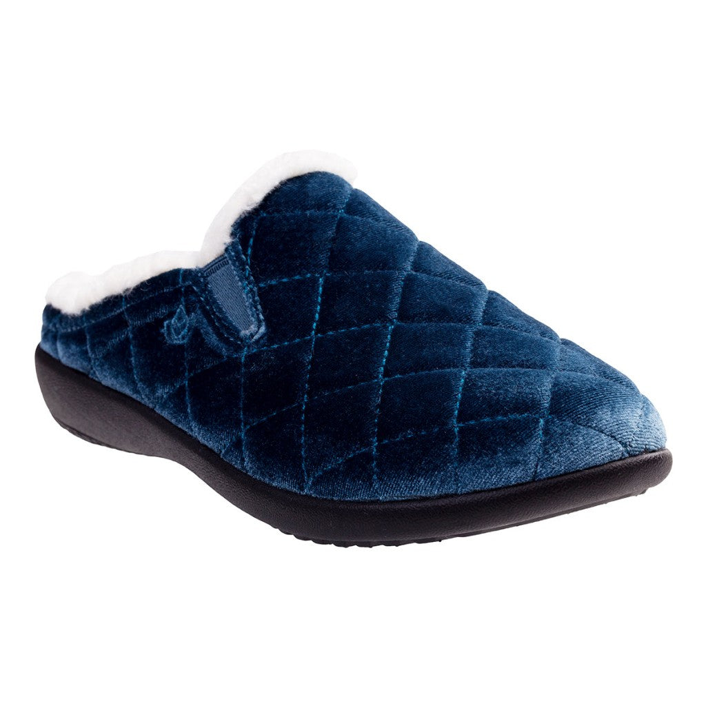 Spenco Velveteen Full Contact Comfort Women's Slippers - Deep Teal - Product View - 2