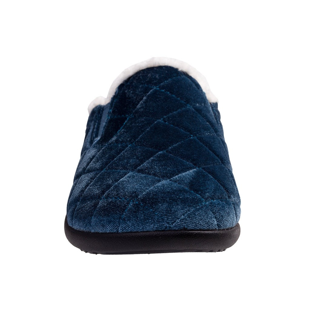 Spenco Velveteen Full Contact Comfort Women's Slippers - Deep Teal - Product View - 3