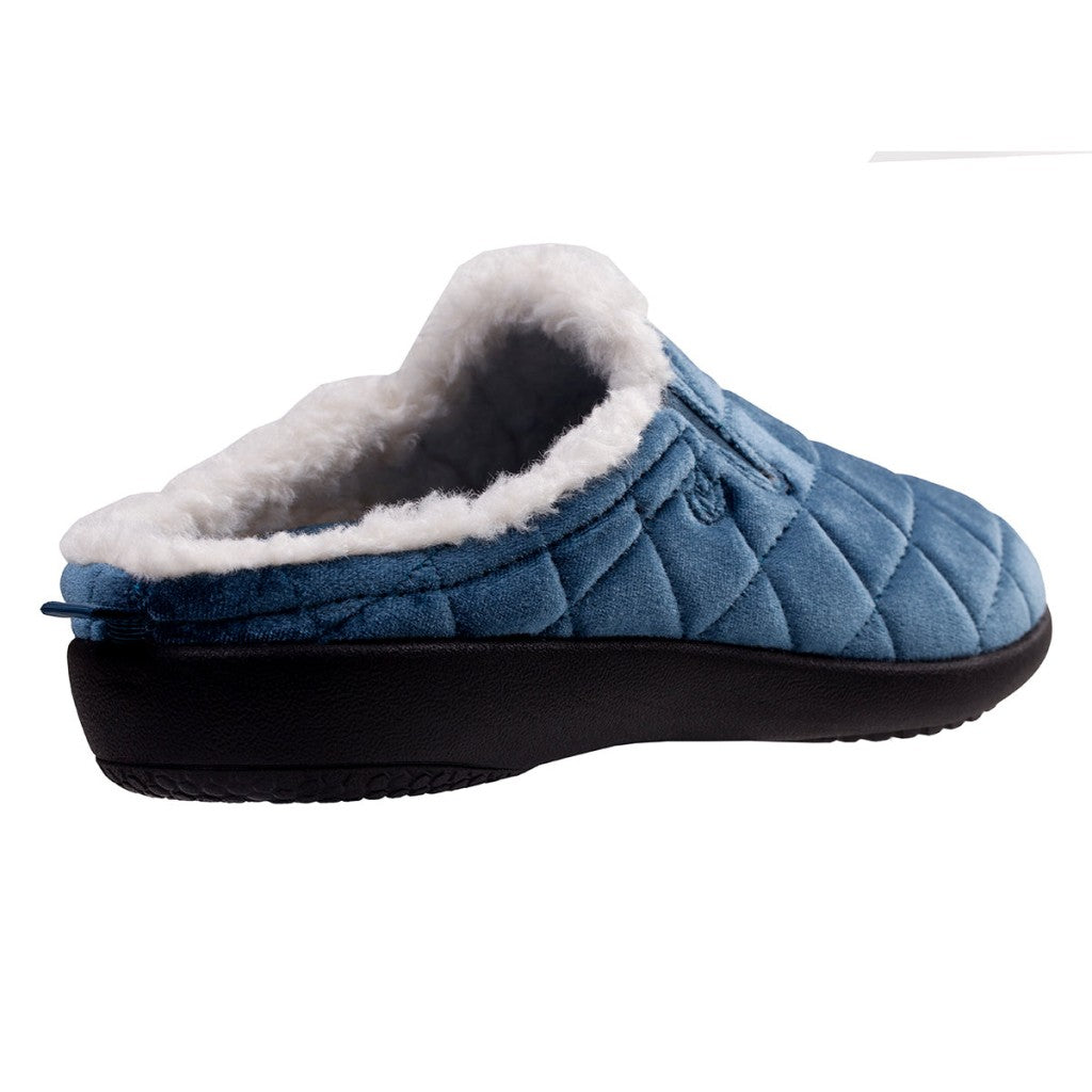 Spenco Velveteen Full Contact Comfort Women's Slippers - Deep Teal - Product View - 4