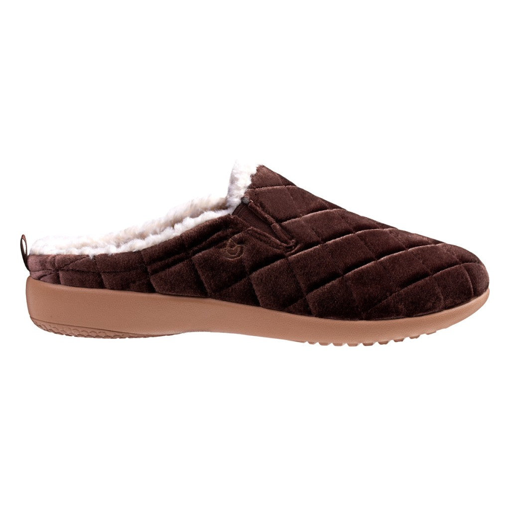 Spenco Velveteen Full Contact Comfort Women's Slippers - French Roast - Product View - 1