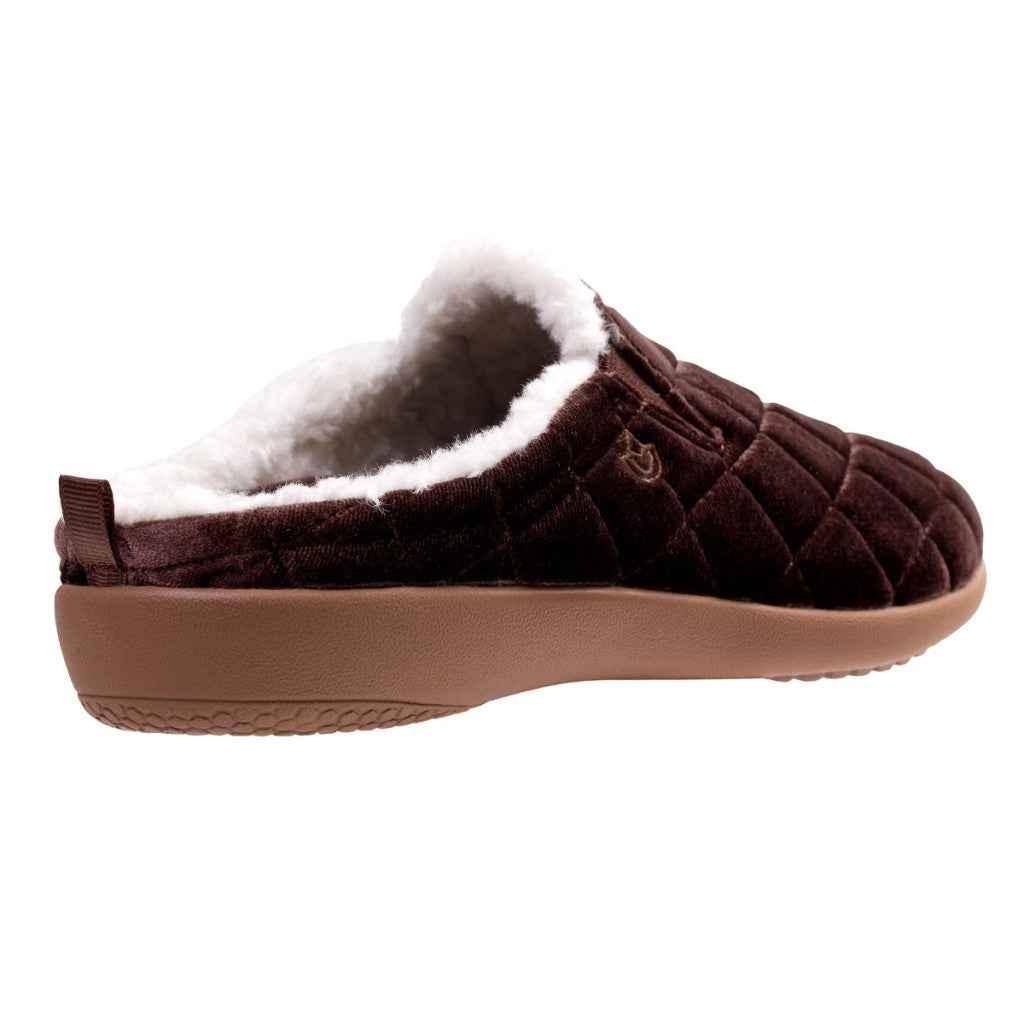Spenco Velveteen Full Contact Comfort Women's Slippers - French Roast - Product View - 4