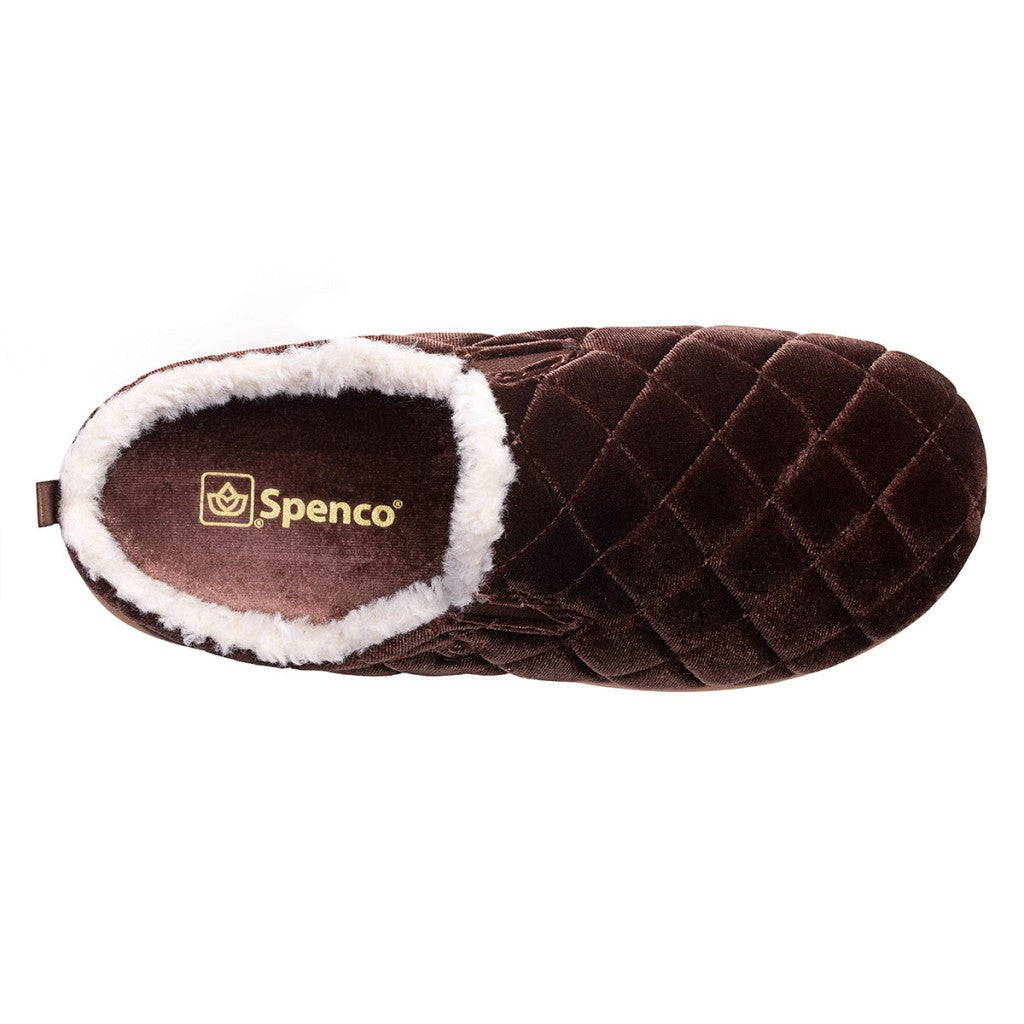 Spenco Velveteen Full Contact Comfort Women's Slippers - French Roast - Product View - 7