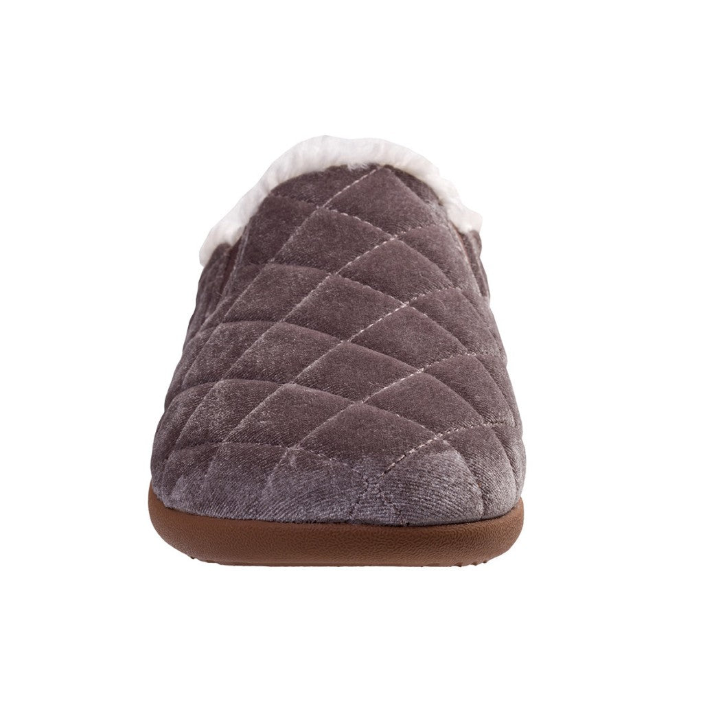 Spenco Velveteen Full Contact Comfort Women's Slippers - Grey - Product View - 3