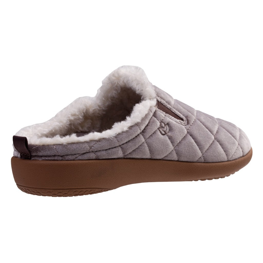 Spenco Velveteen Full Contact Comfort Women's Slippers - Grey - Product View - 4