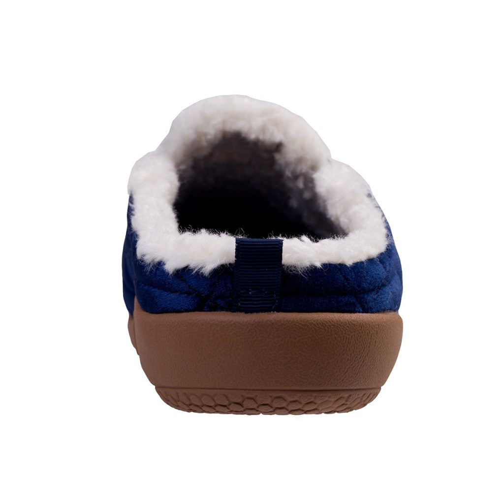 Spenco Velveteen Full Contact Comfort Women's Slippers - Navy - Product View - 5