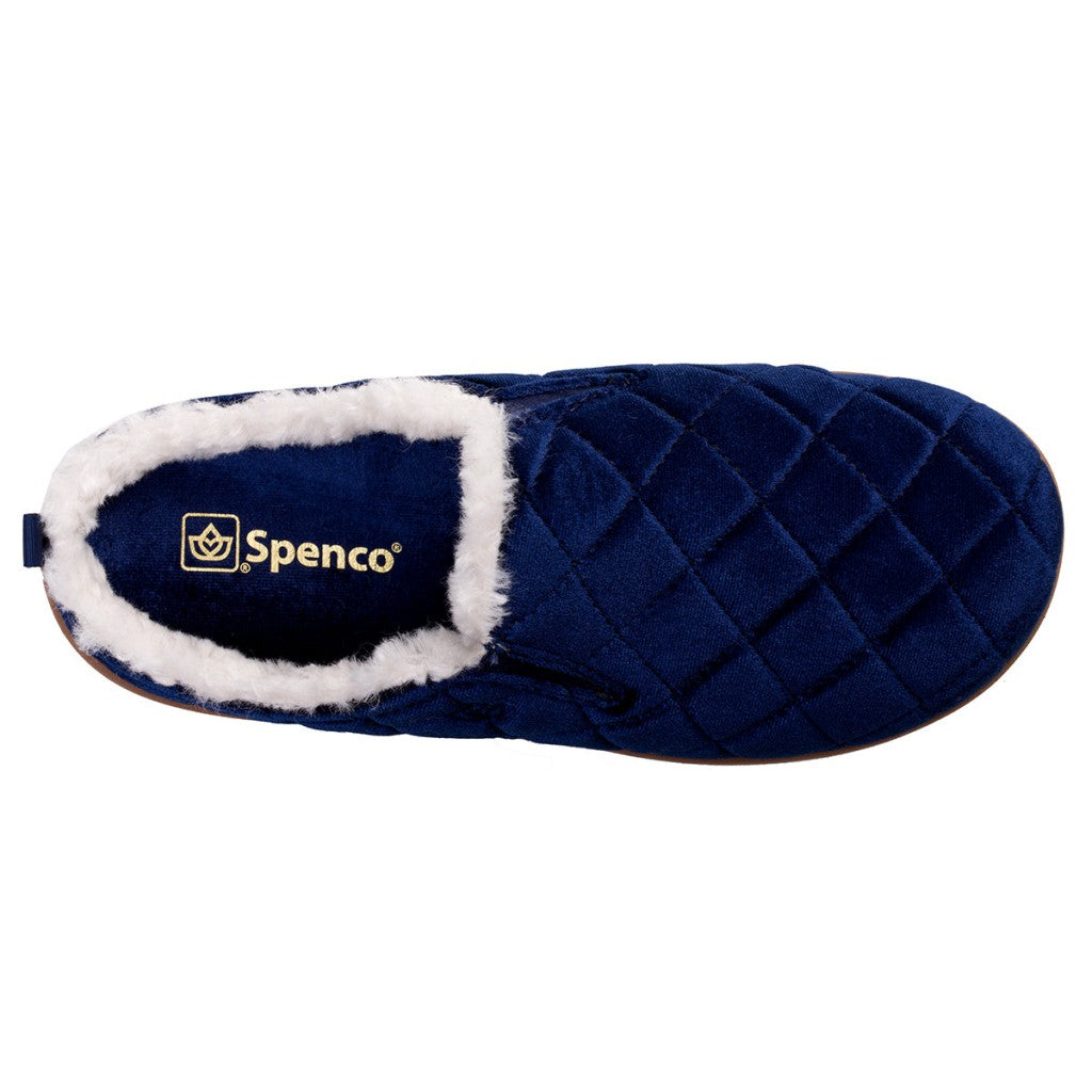 Spenco Velveteen Full Contact Comfort Women's Slippers - Navy - Product View - 7