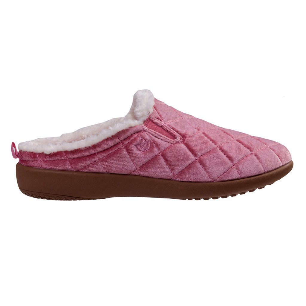 Spenco Velveteen Full Contact Comfort Women's Slippers - Rose - Product View - 1