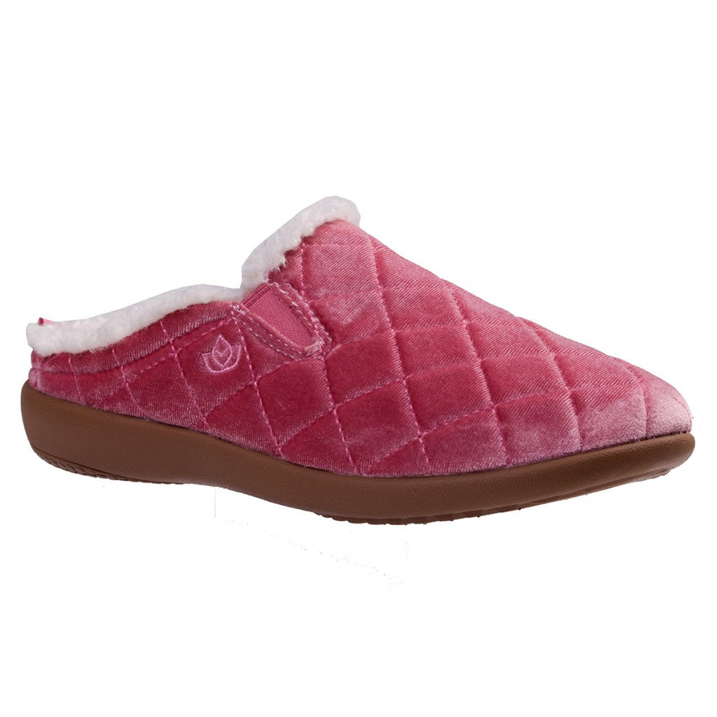 Spenco Velveteen Full Contact Comfort Women's Slippers - Rose - Product View - 2