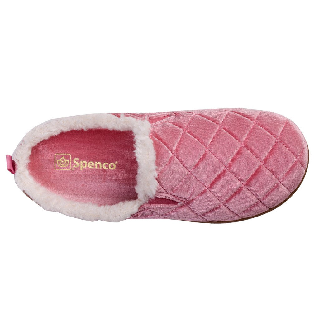 Spenco Velveteen Full Contact Comfort Women's Slippers - Rose - Product View - 7