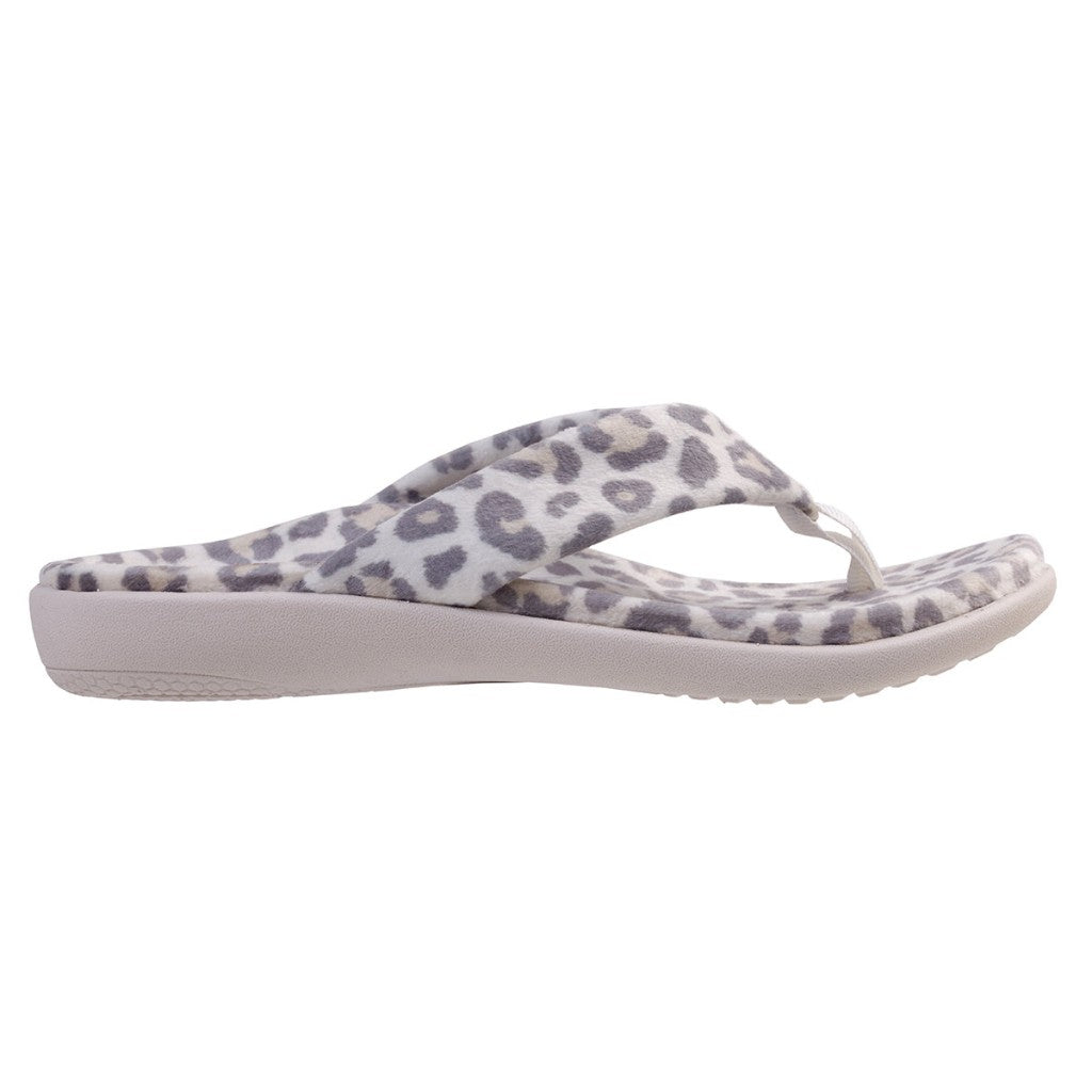 Spenco Victoria Cozy Memory Foam Support Women's Slippers - Snow Leopard - Product View - 1