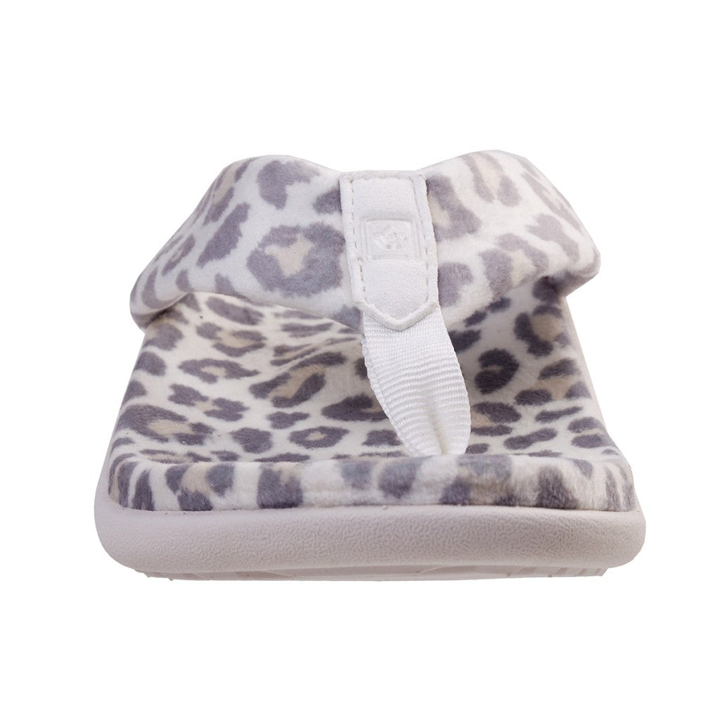 Spenco Victoria Cozy Memory Foam Support Women's Slippers - Snow Leopard - Product View - 3