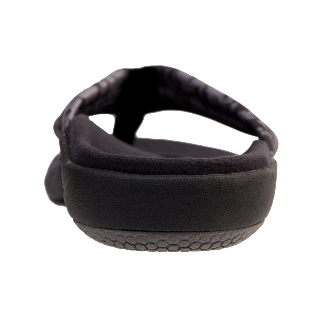 Spenco Victoria Floral Memory Foam Orthotic Support Women's Sandals - Black - Product View - 5
