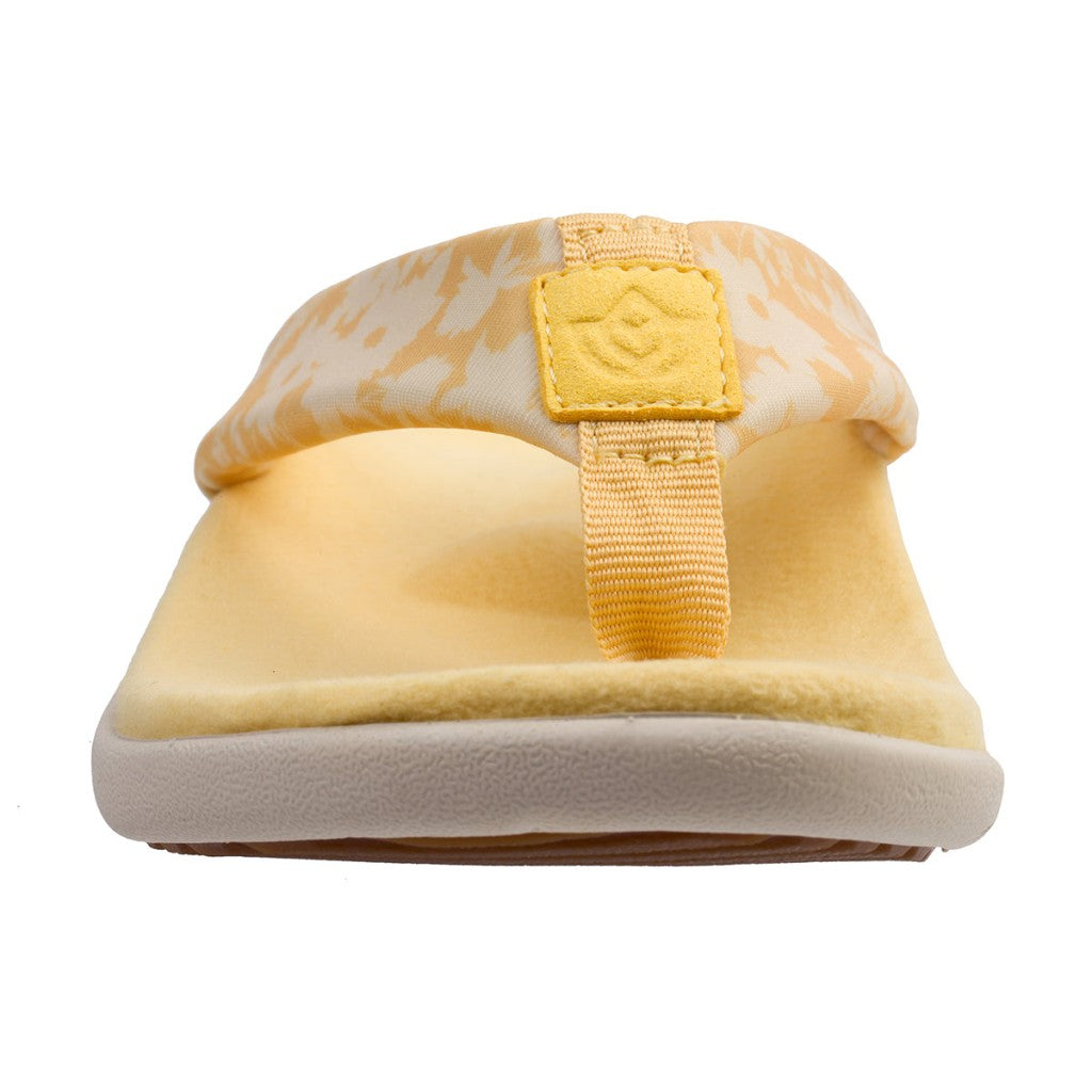 Spenco Victoria Floral Memory Foam Orthotic Support Women's Sandals - Cornsilk - Product View - 3