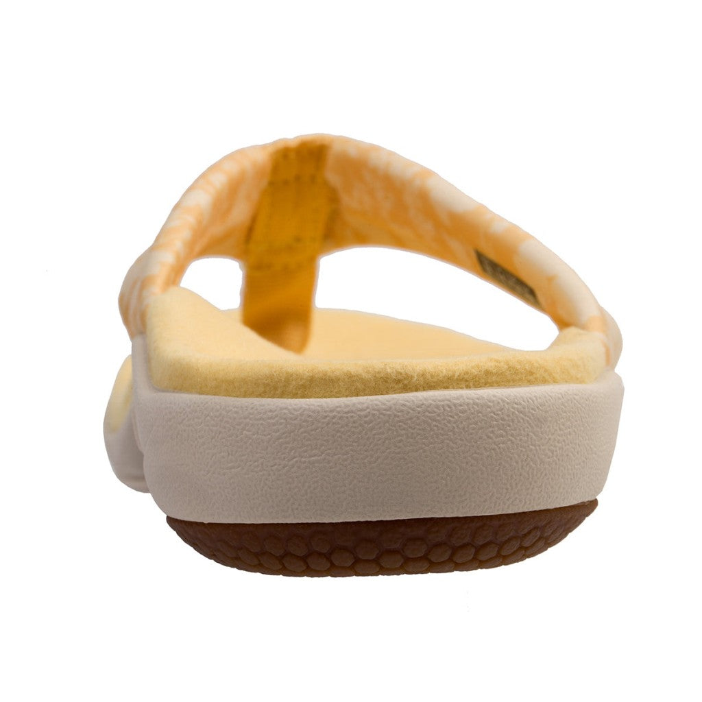 Spenco Victoria Floral Memory Foam Orthotic Support Women's Sandals - Cornsilk - Product View - 5